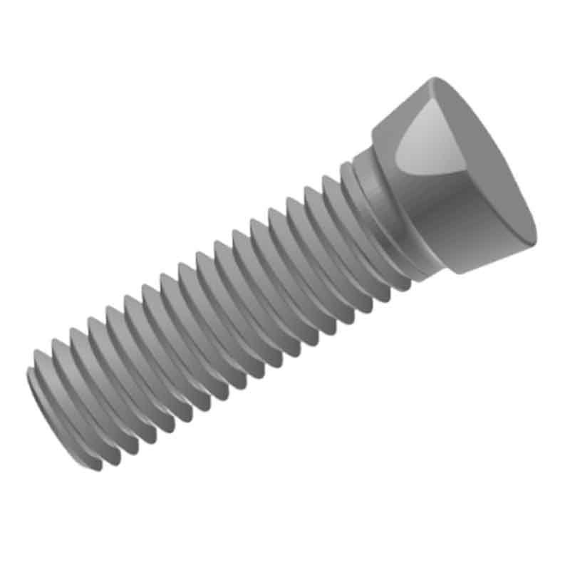 20 ° bolt bajak kepala dipotong