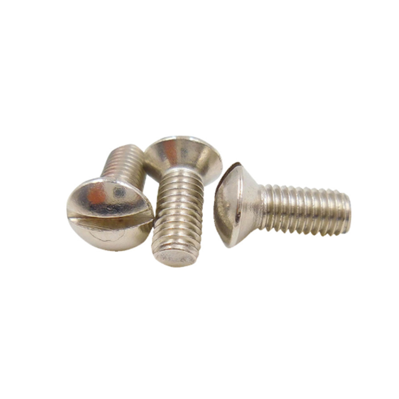 80 ° slotted countersunk mengangkat skru kepala