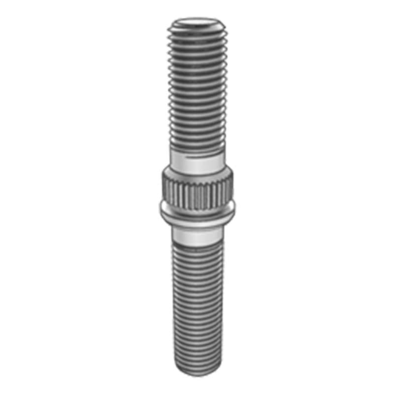 Double ended stud dengan knurled