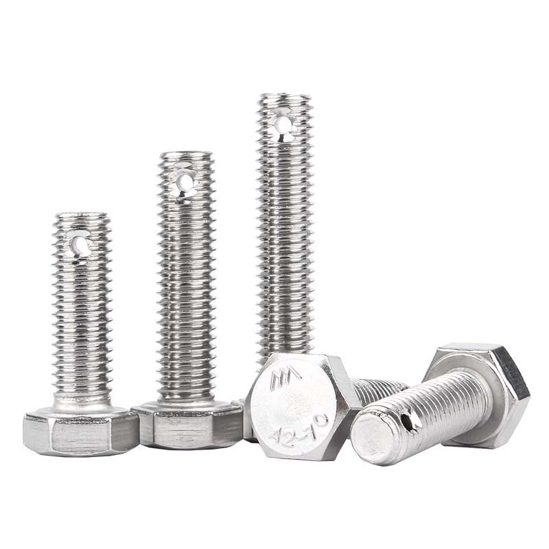 Hexagon Bolt dengan lubang pin berpecah