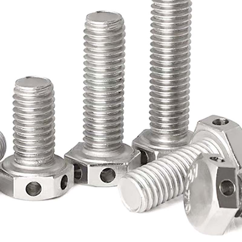 Hexagon Head Bolt dengan Lubang Kawat