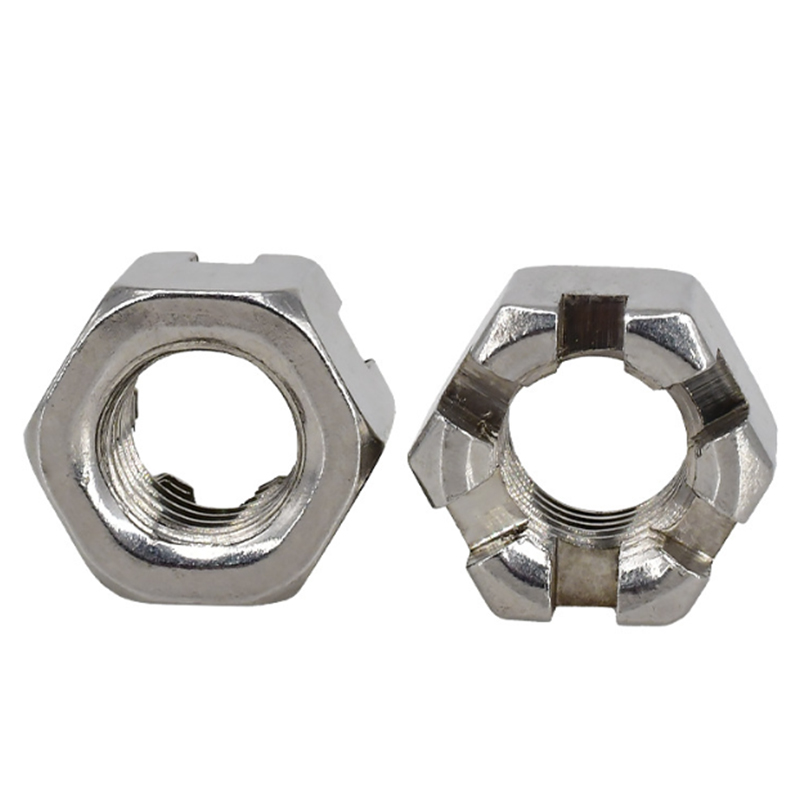 Hexagon slotted dan Castle Nuts Style 2