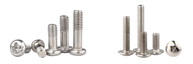 Cross recessed round head bolts Cross recessed round head bolts