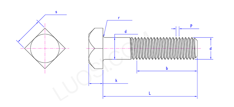 Industrial Grade Square Head Bolt Industrial Grade Square Head Bolt