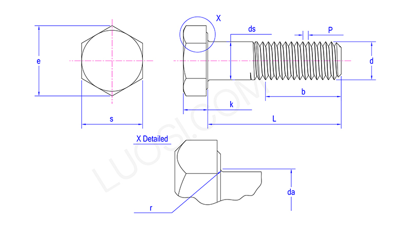 Multi Purpose Hexagon Head Bolt Multi Purpose Hexagon Head Bolt