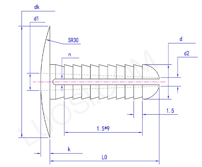 plastic expanding rivet clips parameter plastic expanding rivet clips parameter