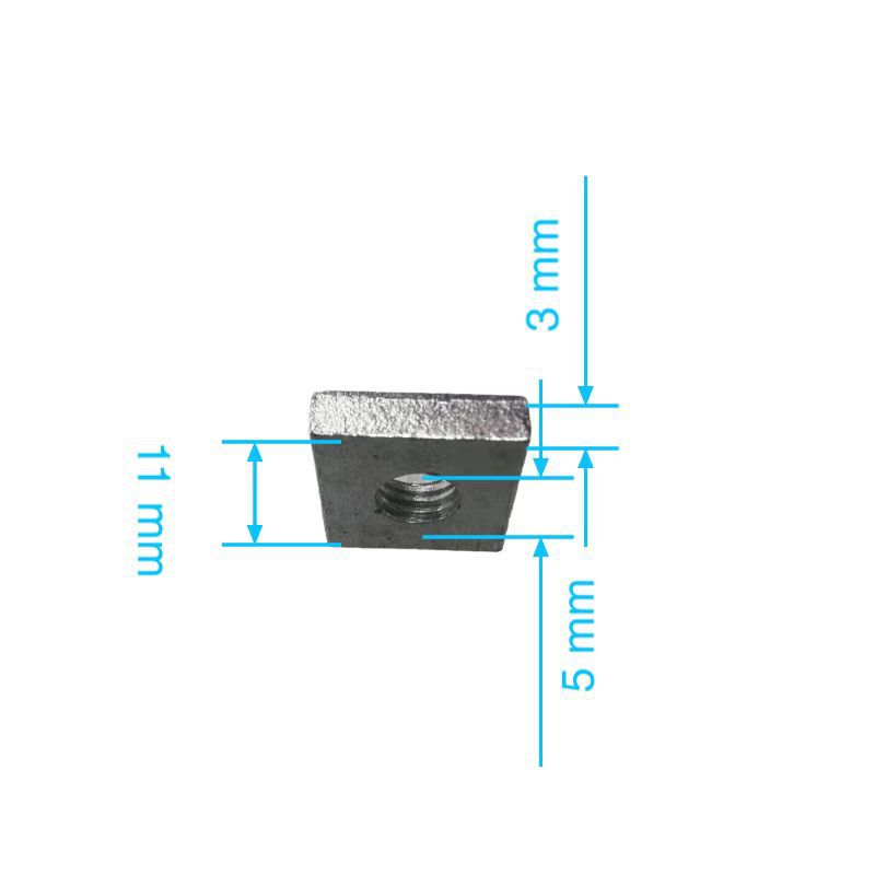 Hardware Nut Square