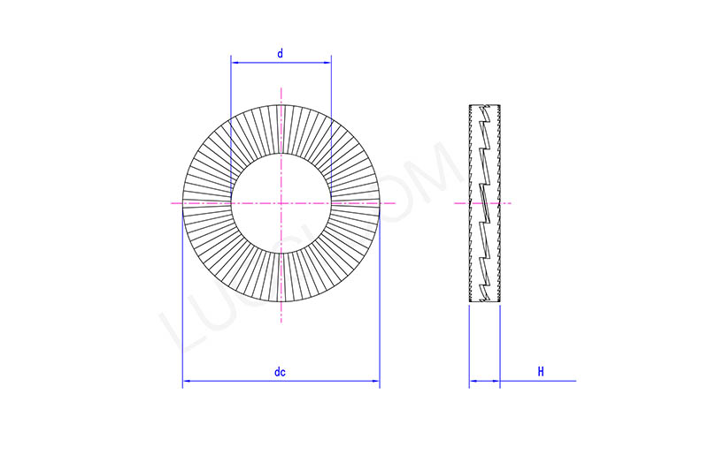 Two Fold Self Locking Small Washers
