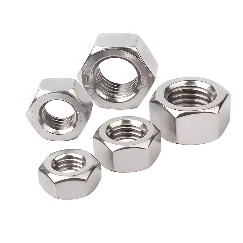 Kacang hex chamfered tunggal