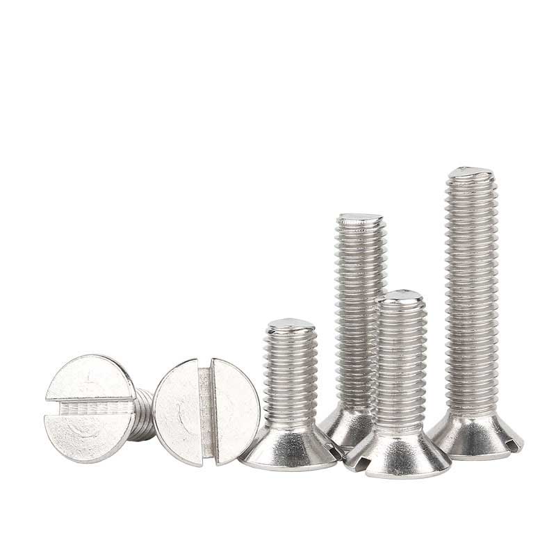 Skru kepala countersunk slotted