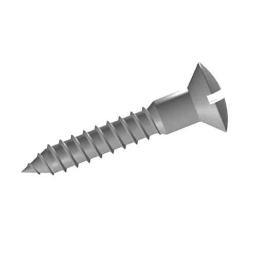 Slotted rasied countersunk kepala skru kayu